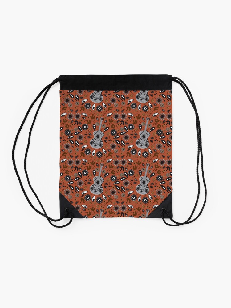 Alternate view of Boho Chloe Burnt Orange Drawstring Bag