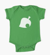 Animal Crossing Symbol - Super Smash Bros. (weiß) Baby Body Kurzarm