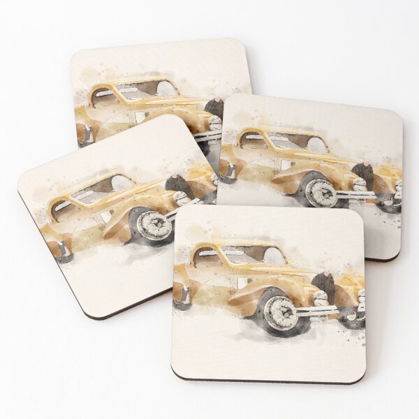 Item preview, Old vintage car in watercolor designed and sold by paulrommer.