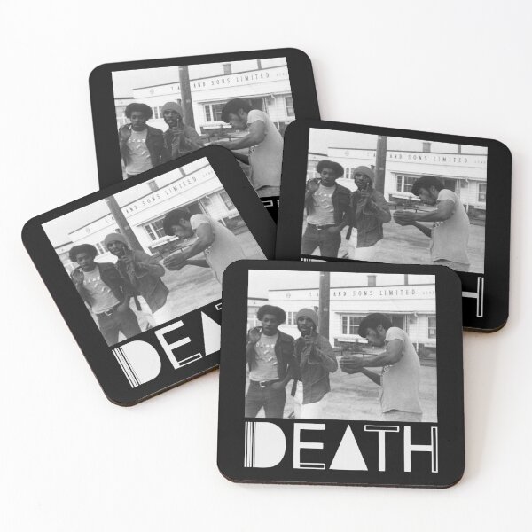 Item preview, Death - Proto Punk Band (logotipo blanco) designed and sold by DOS Games.