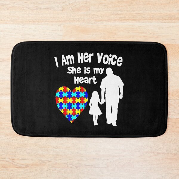 Item preview, I Am Her Voice She Is My Heart Autism Awareness Dad designed and sold by HaaChris-Artis.