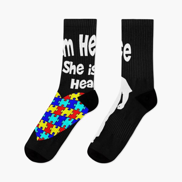 Item preview, I Am Her Voice She Is My Heart Autism Awareness Dad designed and sold by HaaChris-Artis.