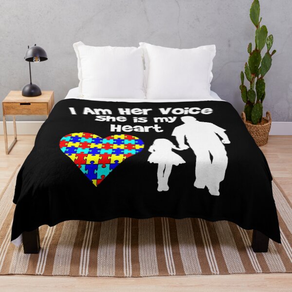 Item preview, I Am Her Voice She Is My Heart Autism Awareness Dad designed and sold by HaaChris-Artis.