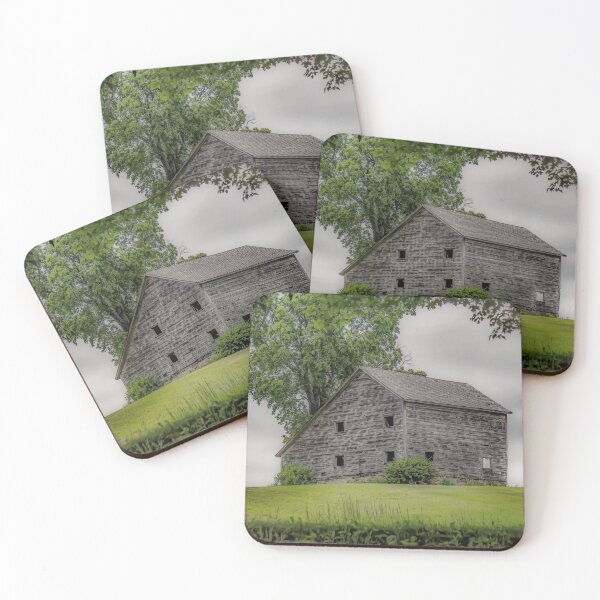 Item preview, a gray barn on a gray day. designed and sold by Kendall McKernon.