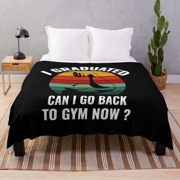 Item preview, I Graduated Can I Go Back To Gym Now Retro Vintage Funny Graduation 2022 designed and sold by ReadyArt.