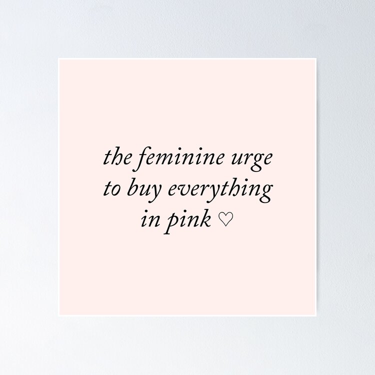 Everything in pink  Sticker