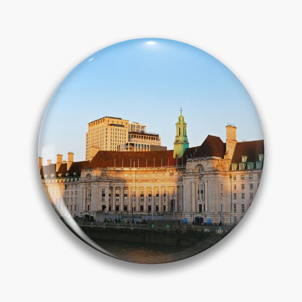 Item preview, London Eye sunset river Thames County Hall blue sky designed and sold by santoshputhran.
