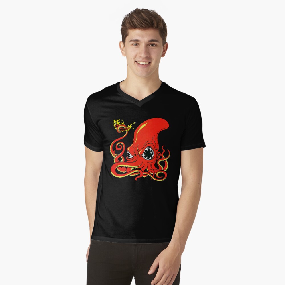 Vista previa del artículo con la obra «Camiseta de cuello en V», diseñado y vendido por LORENKLEINL.