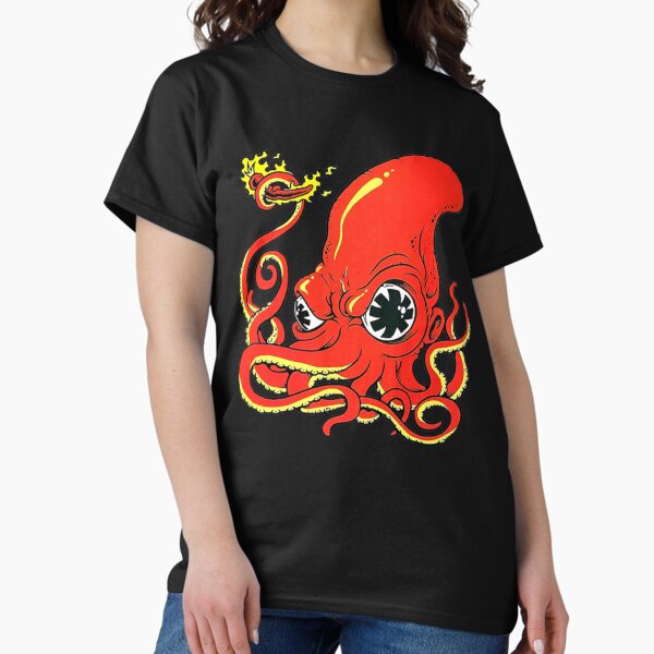 Vista previa del artículo con la obra «Pulpo al rojo vivo», diseñado y vendido por LORENKLEINL.