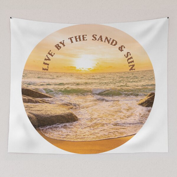 Item preview, Live by the sun and sand circular designed and sold by Unaiza Khalid.