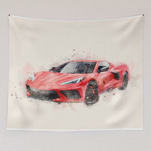 Item preview, Watercolor sports car designed and sold by paulrommer.