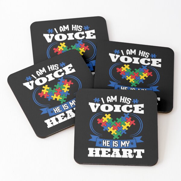 Item preview, I Am His Voice He Is My Heart Autism Awareness Son designed and sold by HaaChris-Artis.