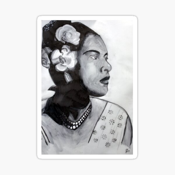 Billie Holiday Study Sticker