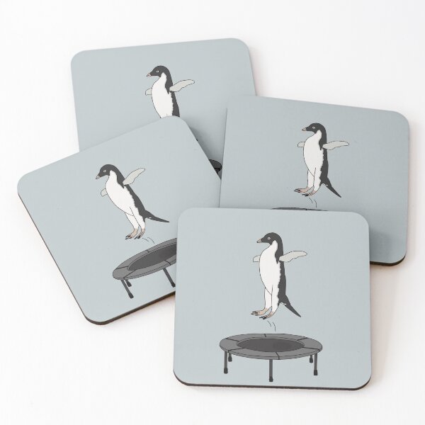 Item preview, Penguin riding a trampoline designed and sold by tsiguidou.