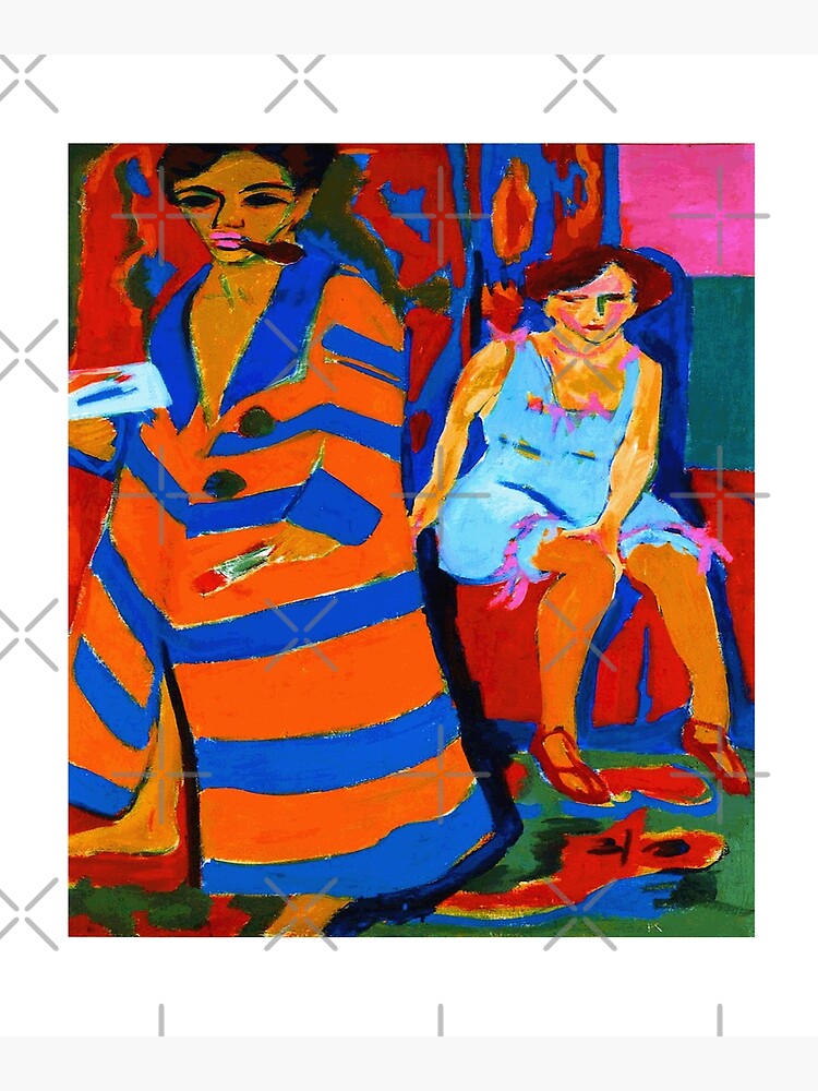 Ernst Ludwig Kirchner Self-Portrait with a Model 1910