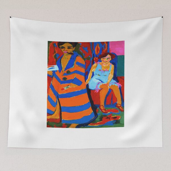 Artikelvorschau, Ernst Ludwig Kirchner Selbstbildnis mit Modell 1910 entworfen und verkauft von Sky-Art-80s.