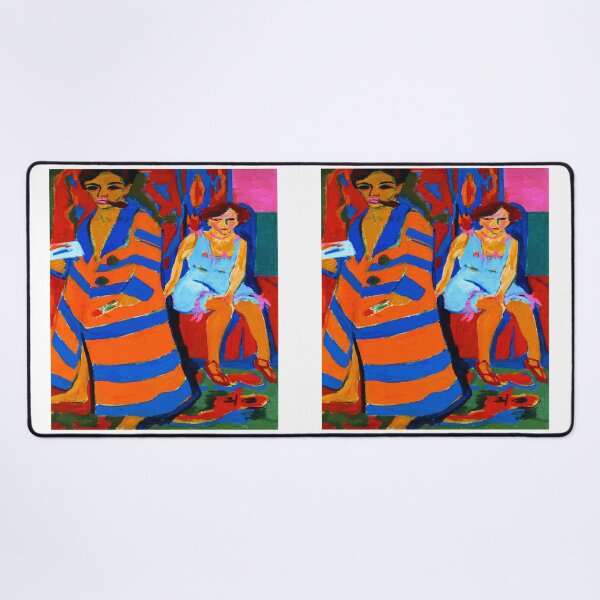 Item preview, Ernst Ludwig Kirchner Self-Portrait with a Model 1910 designed and sold by Sky-Art-80s.