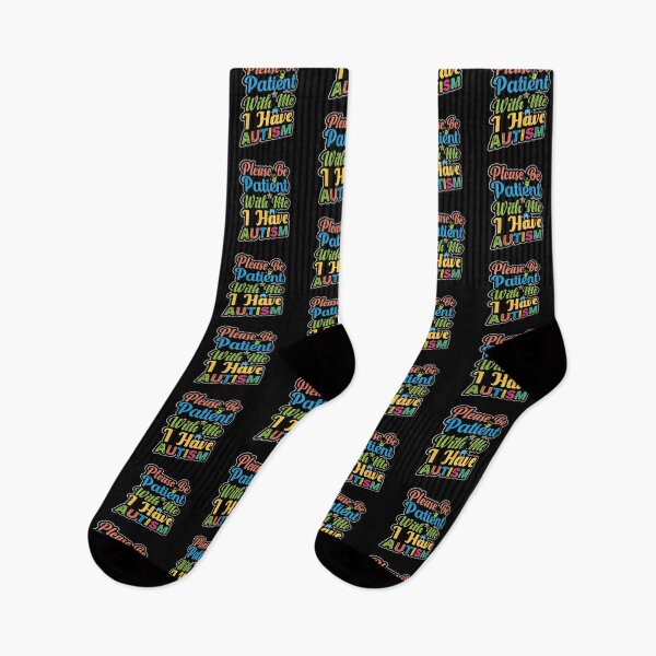Item preview, Please Be Patient With me I have Autism Autistic support Be Positive Aspire To Inspire Happy Life Apparel Essential Motivation Inspiration Joy Mood designed and sold by DesignByHeartUK.