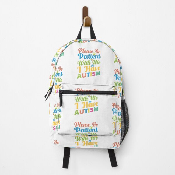 Artikelvorschau, Please Be Patient With me I have Autism Autistic support Be Positive Aspire To Inspire Happy Life Apparel Essential Motivation Inspiration Joy Mood entworfen und verkauft von DesignByHeartUK.