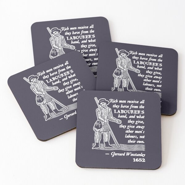 Item preview, Power Symbol Energy Sources Gerrard Winstanley Diggers Quote White Graphic For Fans designed and sold by Paulette017Conn.