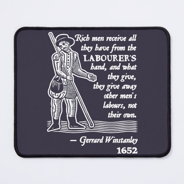 Item preview, Power Symbol Energy Sources Gerrard Winstanley Diggers Quote White Graphic For Fans designed and sold by Paulette017Conn.