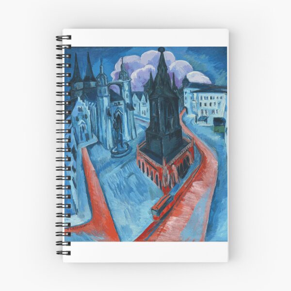 Artikelvorschau, Ernst Ludwig Kirchner Der Rote Turm in Halle 1915 entworfen und verkauft von Sky-Art-80s.