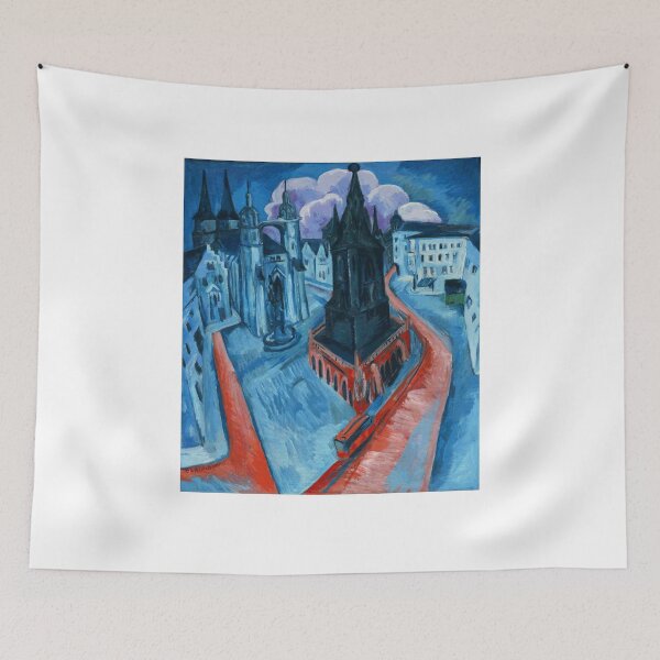 Artikelvorschau, Ernst Ludwig Kirchner Der Rote Turm in Halle 1915 entworfen und verkauft von Sky-Art-80s.