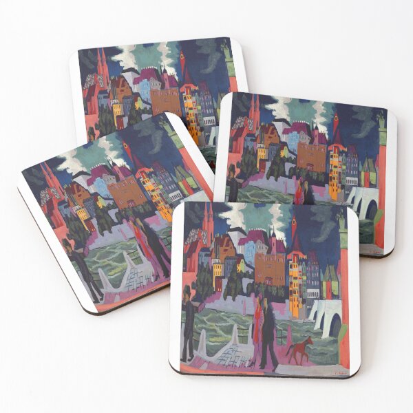 Artikelvorschau, Ernst Ludwig Kirchner Blick auf Basel und den Rhein 1928 entworfen und verkauft von Sky-Art-80s.