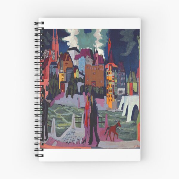 Item preview, Ernst Ludwig Kirchner View of Basel and the Rhine 1928 designed and sold by Sky-Art-80s.