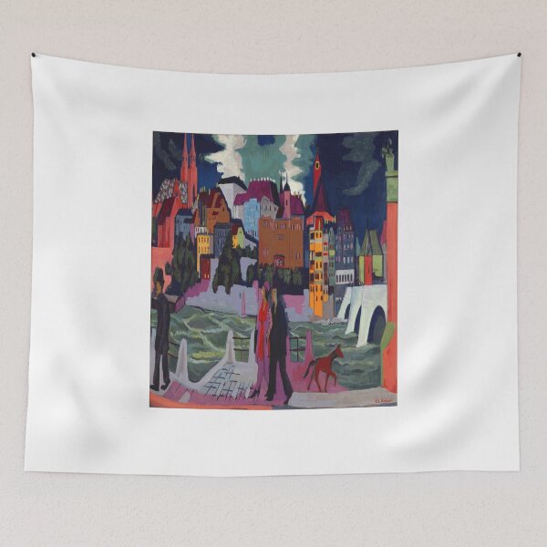 Artikelvorschau, Ernst Ludwig Kirchner Blick auf Basel und den Rhein 1928 entworfen und verkauft von Sky-Art-80s.