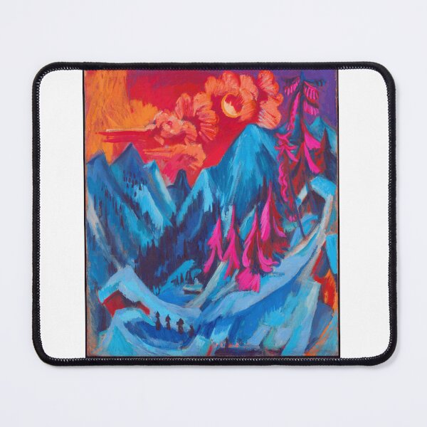 Item preview, Ernst Ludwig Kirchner Winter Landscape in Moonlight 1919 designed and sold by Sky-Art-80s.