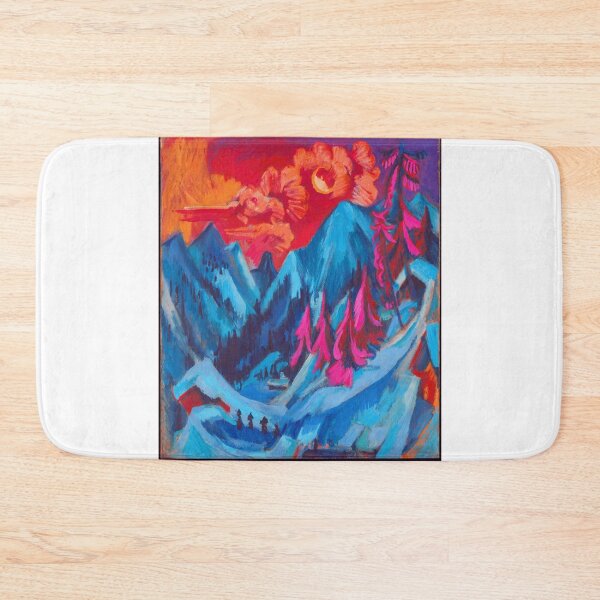 Item preview, Ernst Ludwig Kirchner Winter Landscape in Moonlight 1919 designed and sold by Sky-Art-80s.