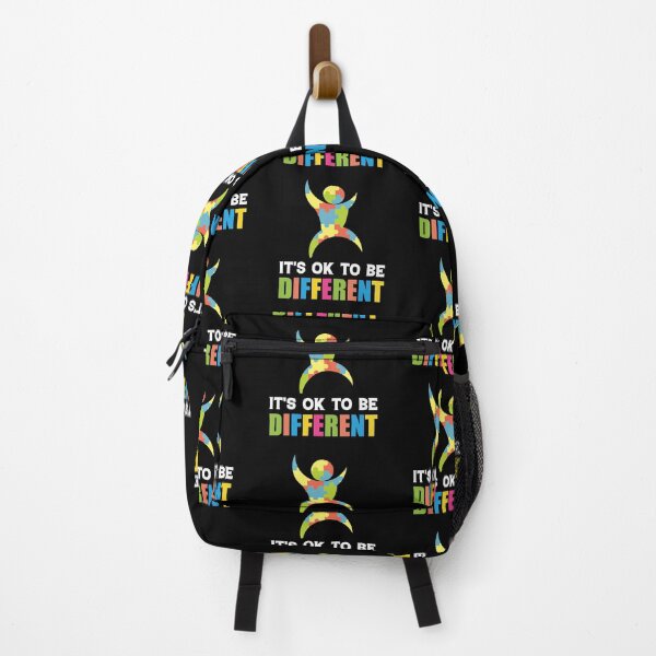 Artikelvorschau, Its Ok To Be Different Autism Autistic support Be Positive Aspire To Inspire Happy Life Apparel Essential Motivation Inspiration Joy Mood entworfen und verkauft von DesignByHeartUK.