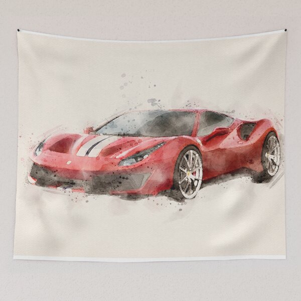 Item preview, Watercolor sports car designed and sold by paulrommer.