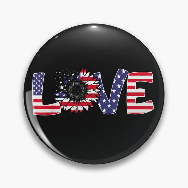 Artikelvorschau, LOVE Sunflower 4th Of July Women American Flag Patriotic T-Shirt entworfen und verkauft von Dieter-Marshall.