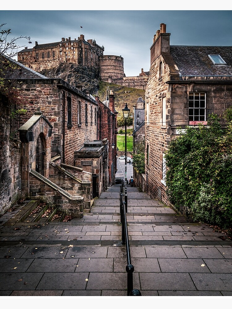 "The Vennel and Edinburgh Castle" Poster for Sale by penfold62 Redbubble