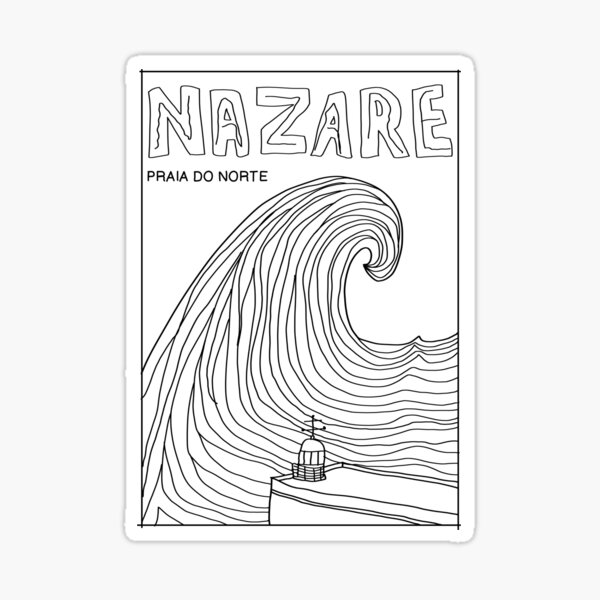 Artikel-Vorschau von Riesenwelle von Nazare, designt und verkauft von Yeaha.