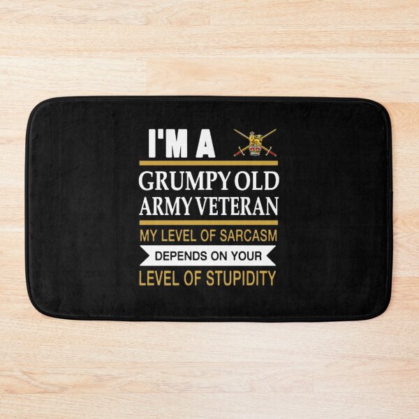 Item preview, I m a grumpy old army veteran my level of sarcasm  designed and sold by aryagiri.