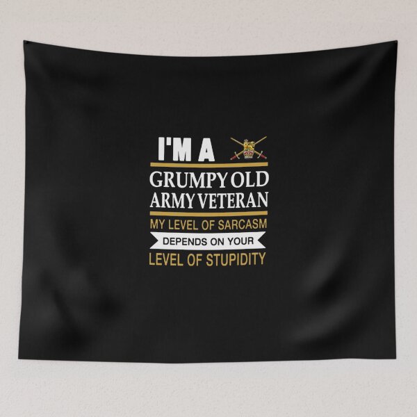 Item preview, I m a grumpy old army veteran my level of sarcasm  designed and sold by aryagiri.