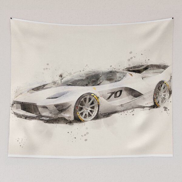 Item preview,  Ferrari Watercolor sports car designed and sold by paulrommer.