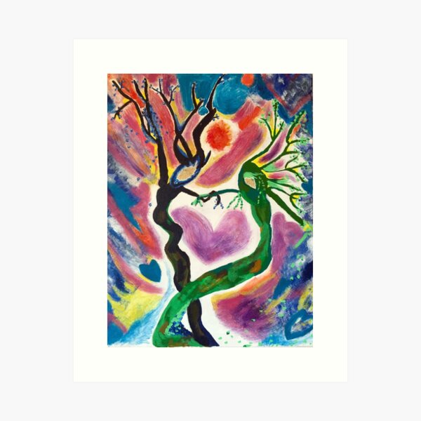 Item preview, Soulmates, Twin Soul Flames, Love, Abstract designed and sold by BadassArtwork.