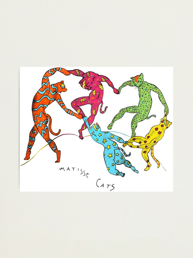 "Matisse Cats,Vintage Henri Matisse Shirt,la danse ,matisse dance