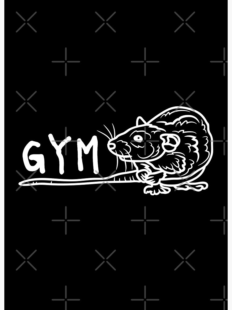 GYM RAT, WORKOUT :) | Art Board Print