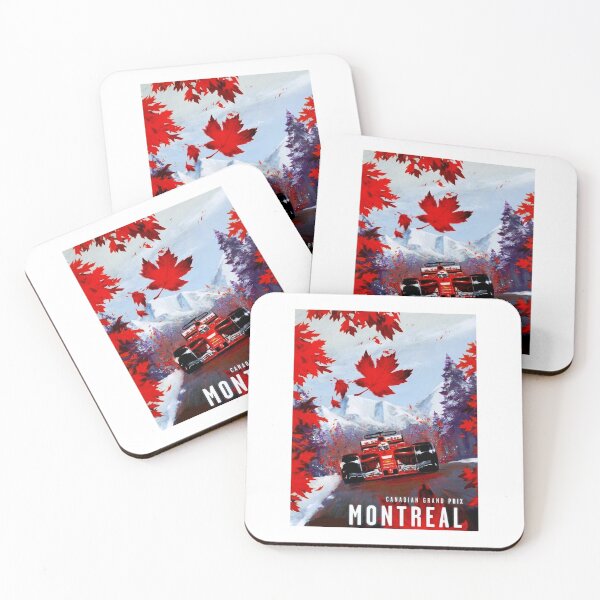 Item preview, CANADIAN GRAND PRIX  Vintage Montreal Auto Racing Advertising Print Canvas Print designed and sold by NagleyAlex1.