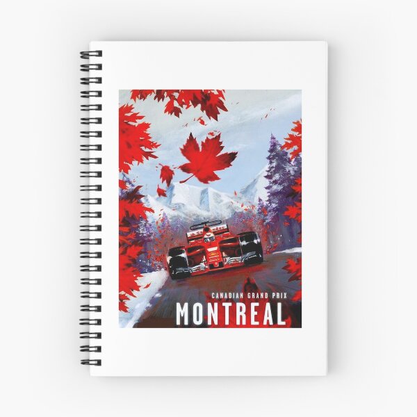 Item preview, CANADIAN GRAND PRIX  Vintage Montreal Auto Racing Advertising Print Canvas Print designed and sold by NagleyAlex1.