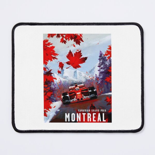 Item preview, CANADIAN GRAND PRIX  Vintage Montreal Auto Racing Advertising Print Canvas Print designed and sold by NagleyAlex1.