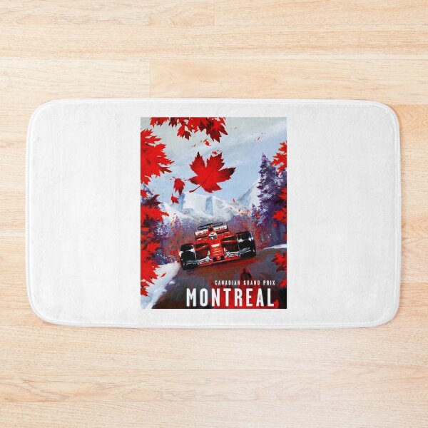 Item preview, CANADIAN GRAND PRIX  Vintage Montreal Auto Racing Advertising Print Canvas Print designed and sold by NagleyAlex1.