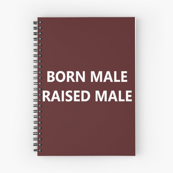 Item preview, born male raised male  designed and sold by PepperDesignt.