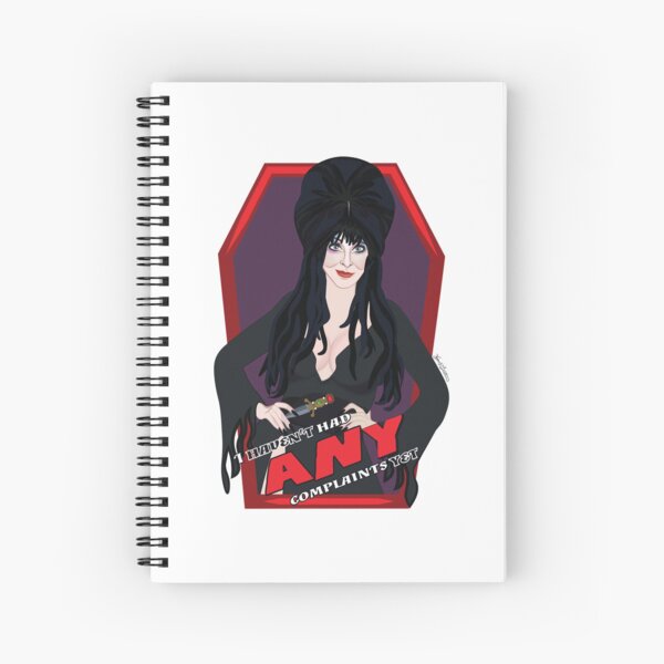 Mens Best Female Elvira Writer Gifts For Movie Fans Spiral Notebook