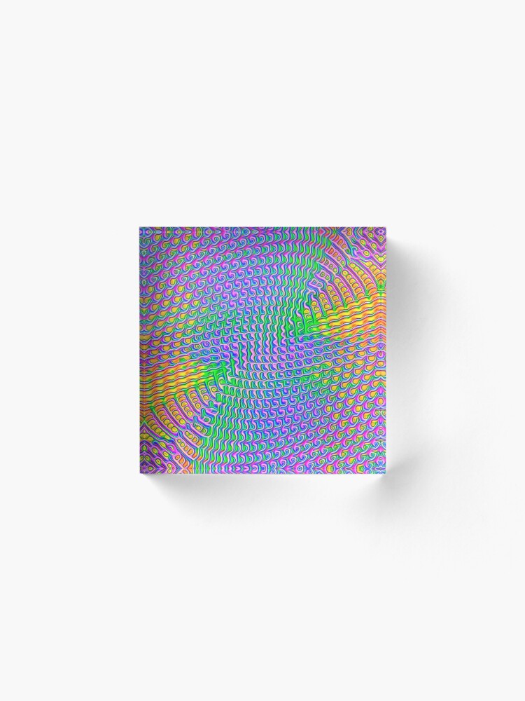 Alternate view of Pattern loud Acrylic Block